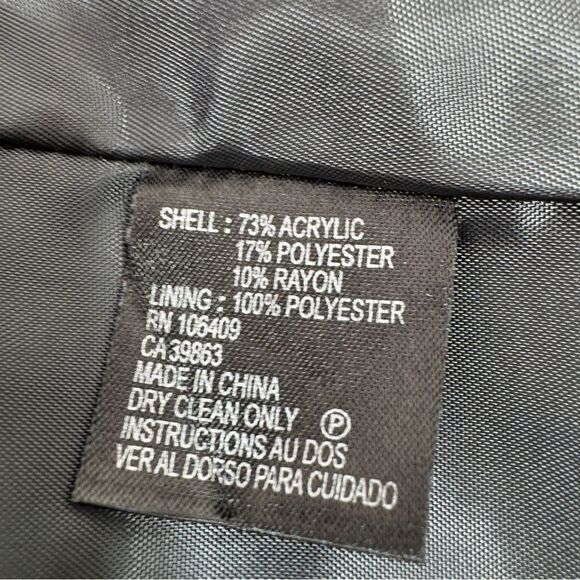 Isabella DeMarco Woven Duster Topper Blazer Jacket Black 10 - Picture 12 of 14